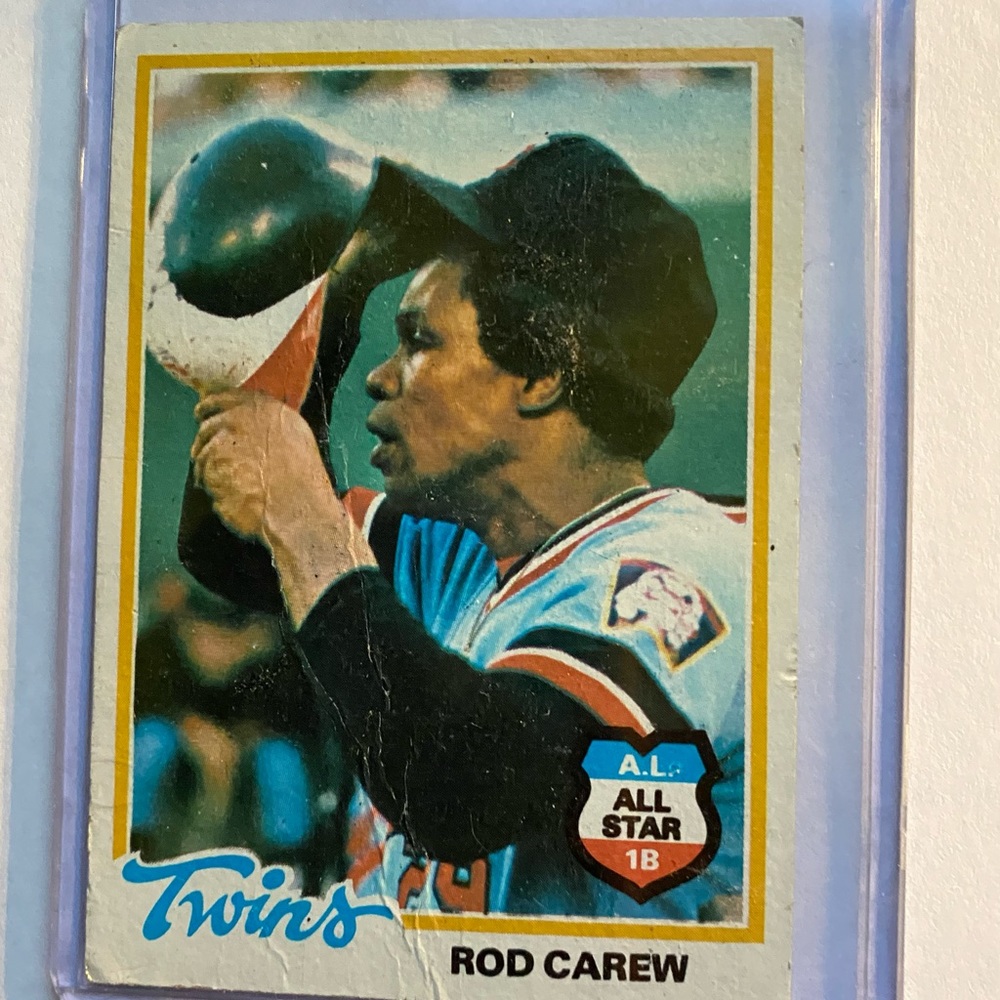 Rod Carew 1978 Topps Baseball card Vintage Collectible
